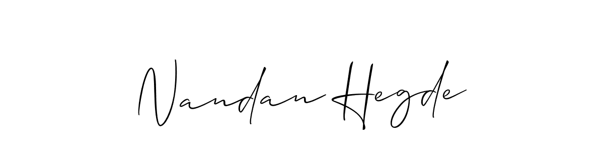 The best way (Allison_Script) to make a short signature is to pick only two or three words in your name. The name Nandan Hegde include a total of six letters. For converting this name. Nandan Hegde signature style 2 images and pictures png