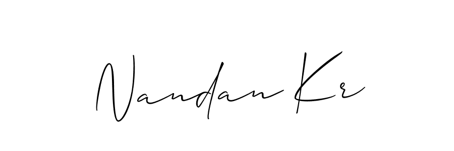 You can use this online signature creator to create a handwritten signature for the name Nandan Kr. This is the best online autograph maker. Nandan Kr signature style 2 images and pictures png