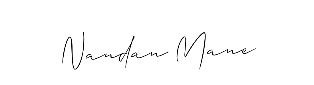 Also we have Nandan Mane name is the best signature style. Create professional handwritten signature collection using Allison_Script autograph style. Nandan Mane signature style 2 images and pictures png