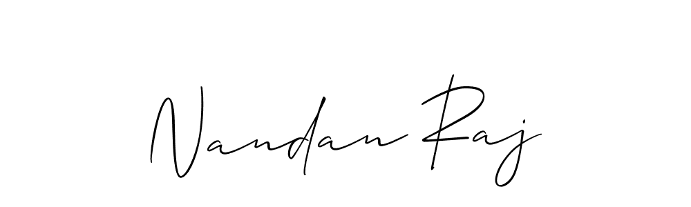 You should practise on your own different ways (Allison_Script) to write your name (Nandan Raj) in signature. don't let someone else do it for you. Nandan Raj signature style 2 images and pictures png