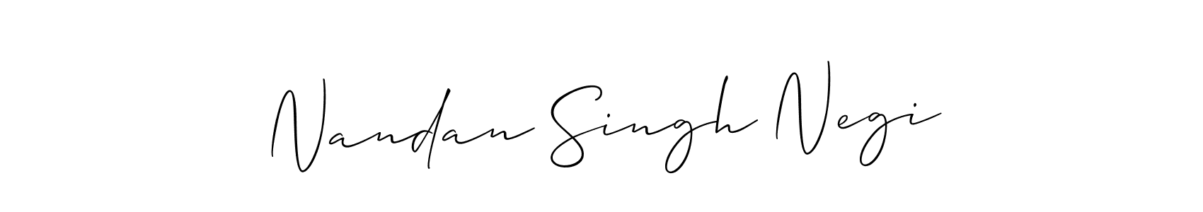 Make a beautiful signature design for name Nandan Singh Negi. Use this online signature maker to create a handwritten signature for free. Nandan Singh Negi signature style 2 images and pictures png