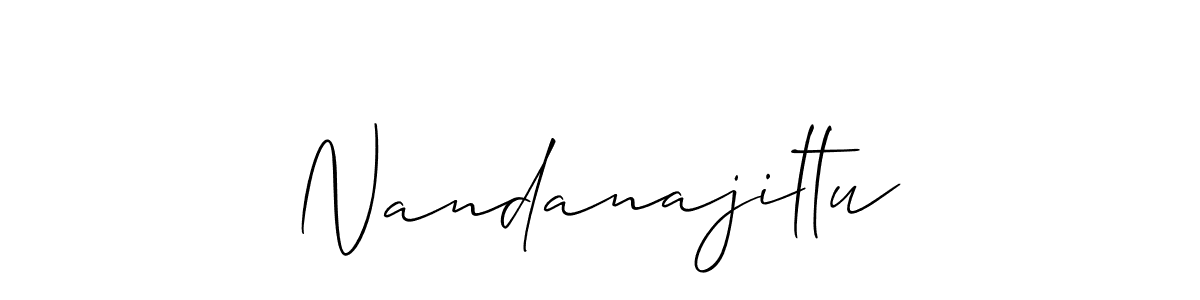 The best way (Allison_Script) to make a short signature is to pick only two or three words in your name. The name Nandanajiltu include a total of six letters. For converting this name. Nandanajiltu signature style 2 images and pictures png