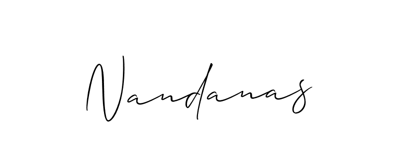 You can use this online signature creator to create a handwritten signature for the name Nandanas. This is the best online autograph maker. Nandanas signature style 2 images and pictures png