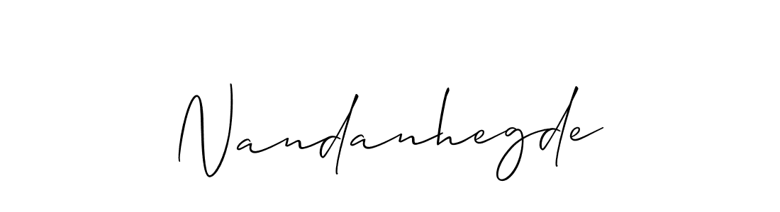 Make a beautiful signature design for name Nandanhegde. Use this online signature maker to create a handwritten signature for free. Nandanhegde signature style 2 images and pictures png