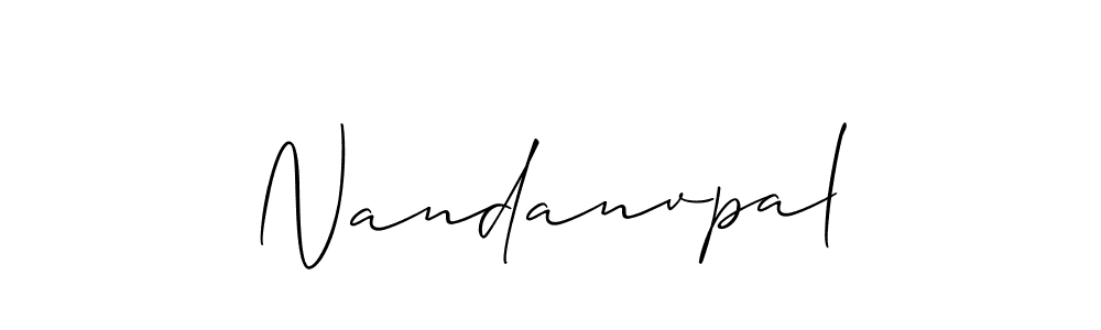 You should practise on your own different ways (Allison_Script) to write your name (Nandanvpal) in signature. don't let someone else do it for you. Nandanvpal signature style 2 images and pictures png