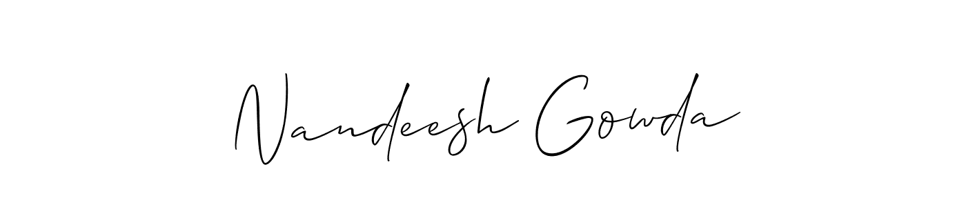 Once you've used our free online signature maker to create your best signature Allison_Script style, it's time to enjoy all of the benefits that Nandeesh Gowda name signing documents. Nandeesh Gowda signature style 2 images and pictures png