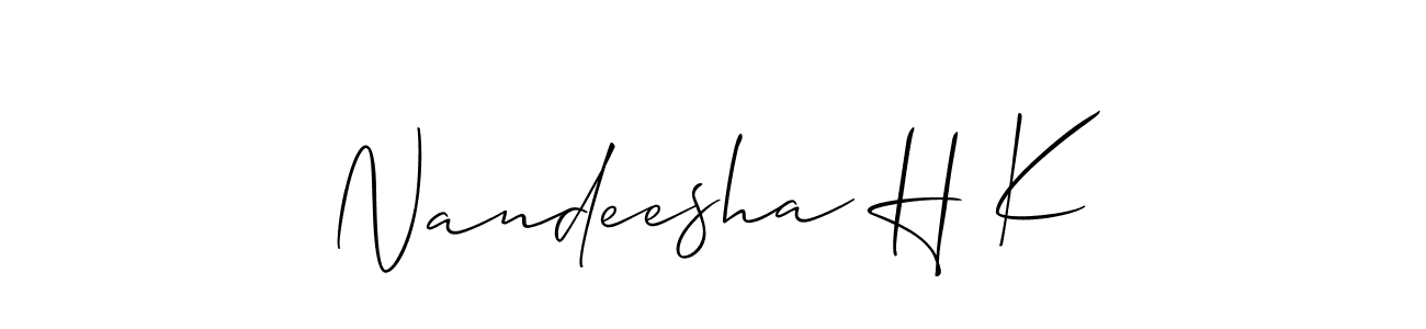Once you've used our free online signature maker to create your best signature Allison_Script style, it's time to enjoy all of the benefits that Nandeesha H K name signing documents. Nandeesha H K signature style 2 images and pictures png