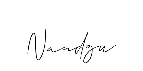 Make a beautiful signature design for name Nandgu. Use this online signature maker to create a handwritten signature for free. Nandgu signature style 2 images and pictures png