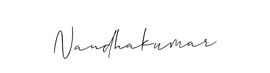 Nandhakumar stylish signature style. Best Handwritten Sign (Allison_Script) for my name. Handwritten Signature Collection Ideas for my name Nandhakumar. Nandhakumar signature style 2 images and pictures png