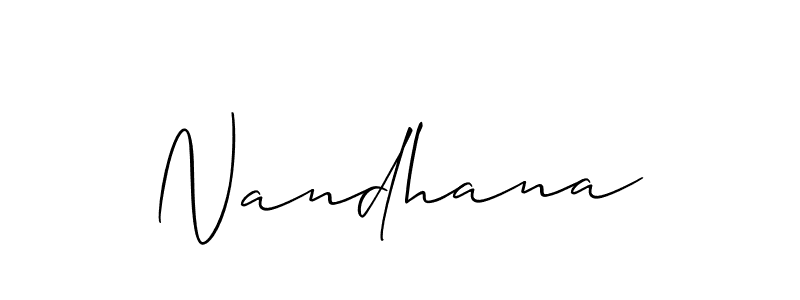 Once you've used our free online signature maker to create your best signature Allison_Script style, it's time to enjoy all of the benefits that Nandhana name signing documents. Nandhana signature style 2 images and pictures png