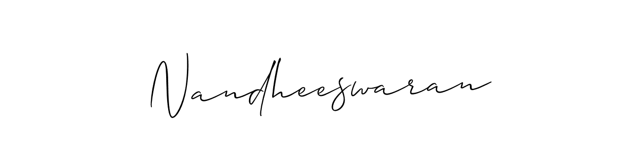 How to Draw Nandheeswaran signature style? Allison_Script is a latest design signature styles for name Nandheeswaran. Nandheeswaran signature style 2 images and pictures png