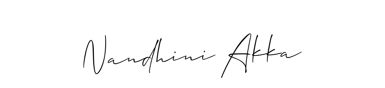 Make a beautiful signature design for name Nandhini Akka. Use this online signature maker to create a handwritten signature for free. Nandhini Akka signature style 2 images and pictures png