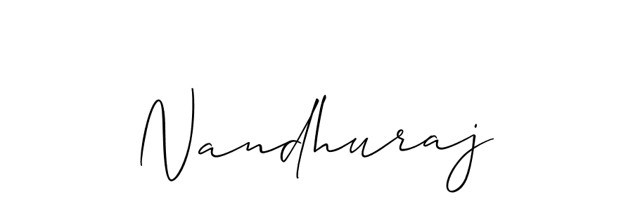 Best and Professional Signature Style for Nandhuraj. Allison_Script Best Signature Style Collection. Nandhuraj signature style 2 images and pictures png