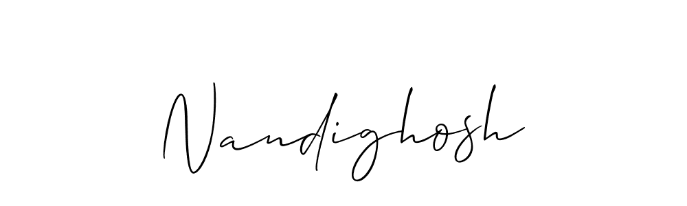 How to make Nandighosh signature? Allison_Script is a professional autograph style. Create handwritten signature for Nandighosh name. Nandighosh signature style 2 images and pictures png