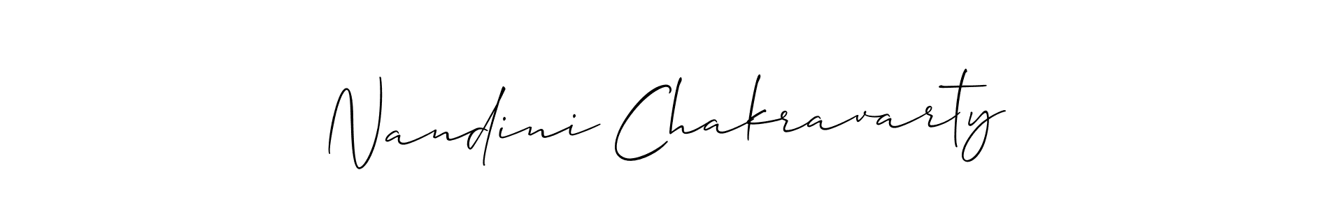 Also You can easily find your signature by using the search form. We will create Nandini Chakravarty name handwritten signature images for you free of cost using Allison_Script sign style. Nandini Chakravarty signature style 2 images and pictures png