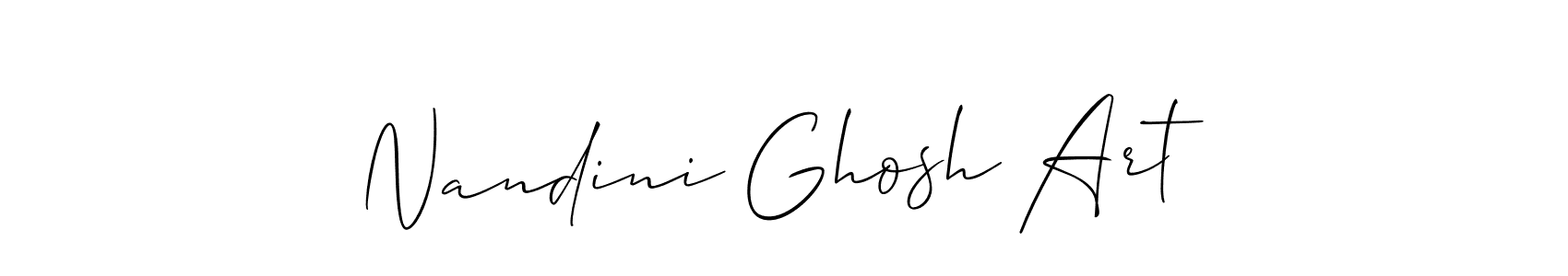 Also we have Nandini Ghosh Art name is the best signature style. Create professional handwritten signature collection using Allison_Script autograph style. Nandini Ghosh Art signature style 2 images and pictures png