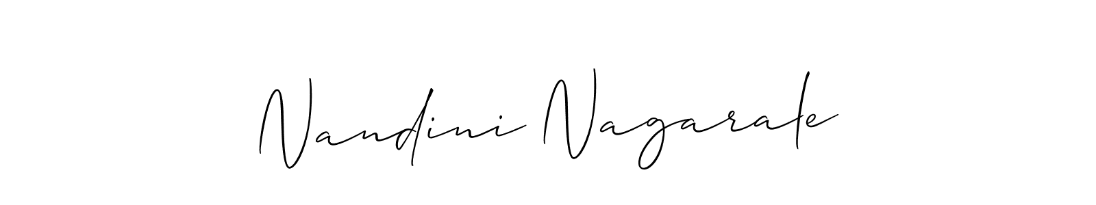 Also we have Nandini Nagarale name is the best signature style. Create professional handwritten signature collection using Allison_Script autograph style. Nandini Nagarale signature style 2 images and pictures png