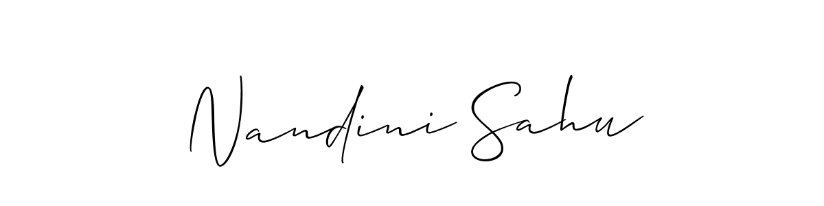 How to Draw Nandini Sahu signature style? Allison_Script is a latest design signature styles for name Nandini Sahu. Nandini Sahu signature style 2 images and pictures png