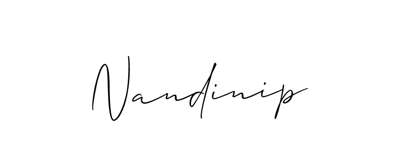 Also You can easily find your signature by using the search form. We will create Nandinip name handwritten signature images for you free of cost using Allison_Script sign style. Nandinip signature style 2 images and pictures png