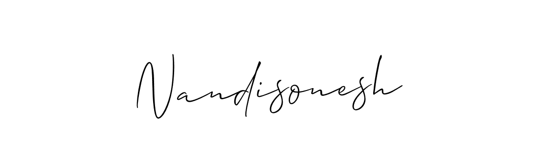 Allison_Script is a professional signature style that is perfect for those who want to add a touch of class to their signature. It is also a great choice for those who want to make their signature more unique. Get Nandisonesh name to fancy signature for free. Nandisonesh signature style 2 images and pictures png