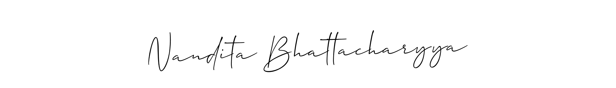 See photos of Nandita Bhattacharyya official signature by Spectra . Check more albums & portfolios. Read reviews & check more about Allison_Script font. Nandita Bhattacharyya signature style 2 images and pictures png