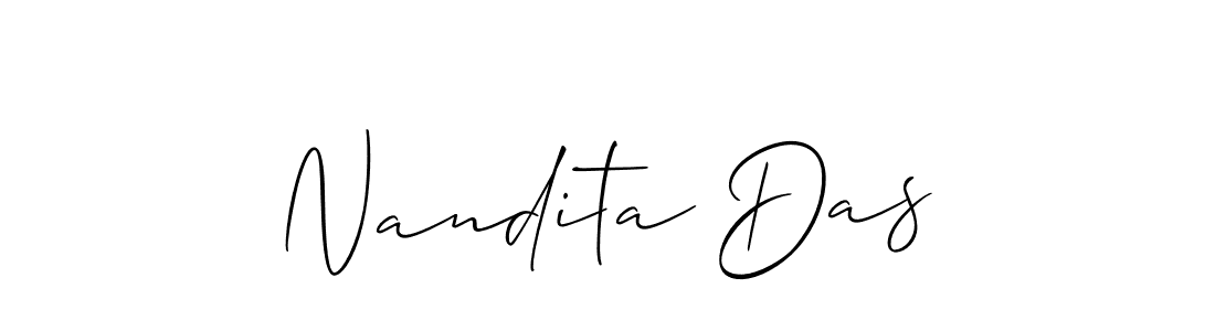 This is the best signature style for the Nandita Das name. Also you like these signature font (Allison_Script). Mix name signature. Nandita Das signature style 2 images and pictures png