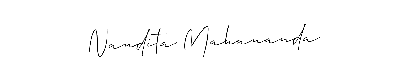 Here are the top 10 professional signature styles for the name Nandita Mahananda. These are the best autograph styles you can use for your name. Nandita Mahananda signature style 2 images and pictures png