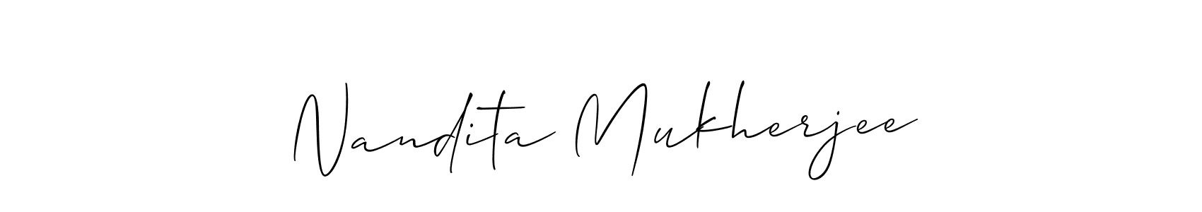 Make a short Nandita Mukherjee signature style. Manage your documents anywhere anytime using Allison_Script. Create and add eSignatures, submit forms, share and send files easily. Nandita Mukherjee signature style 2 images and pictures png