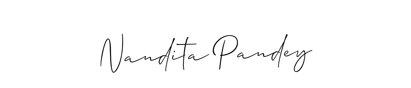 How to Draw Nandita Pandey signature style? Allison_Script is a latest design signature styles for name Nandita Pandey. Nandita Pandey signature style 2 images and pictures png