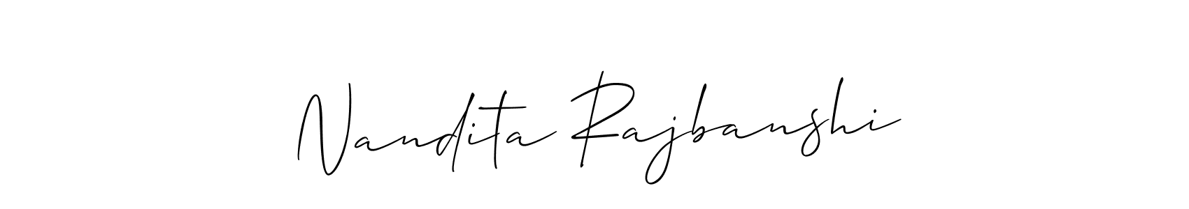 Here are the top 10 professional signature styles for the name Nandita Rajbanshi. These are the best autograph styles you can use for your name. Nandita Rajbanshi signature style 2 images and pictures png