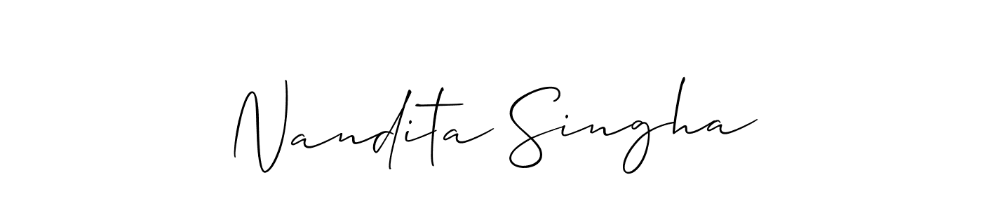 Check out images of Autograph of Nandita Singha name. Actor Nandita Singha Signature Style. Allison_Script is a professional sign style online. Nandita Singha signature style 2 images and pictures png