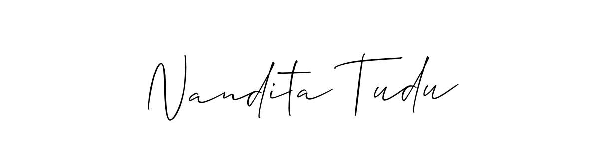 Here are the top 10 professional signature styles for the name Nandita Tudu. These are the best autograph styles you can use for your name. Nandita Tudu signature style 2 images and pictures png