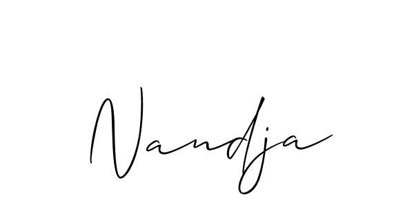 Make a short Nandja signature style. Manage your documents anywhere anytime using Allison_Script. Create and add eSignatures, submit forms, share and send files easily. Nandja signature style 2 images and pictures png