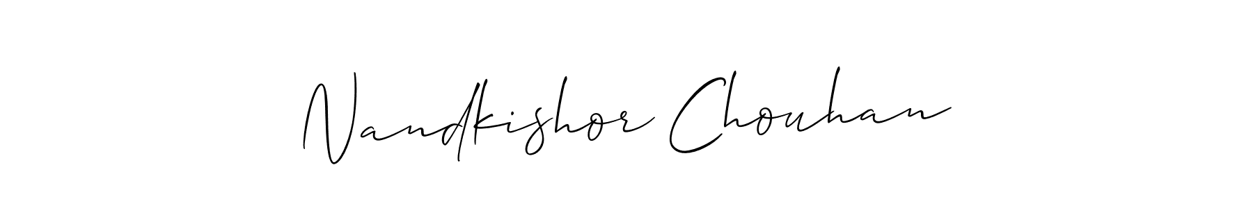 Make a short Nandkishor Chouhan signature style. Manage your documents anywhere anytime using Allison_Script. Create and add eSignatures, submit forms, share and send files easily. Nandkishor Chouhan signature style 2 images and pictures png