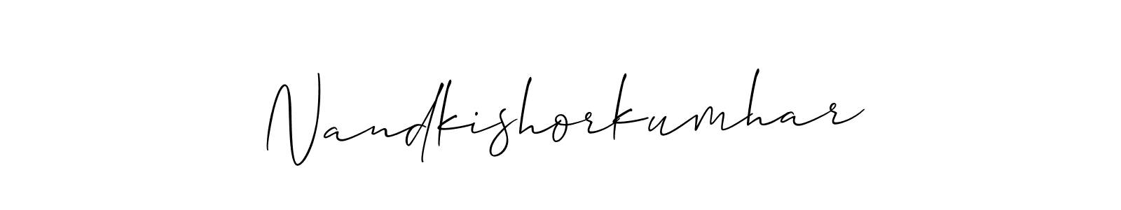 Nandkishorkumhar stylish signature style. Best Handwritten Sign (Allison_Script) for my name. Handwritten Signature Collection Ideas for my name Nandkishorkumhar. Nandkishorkumhar signature style 2 images and pictures png