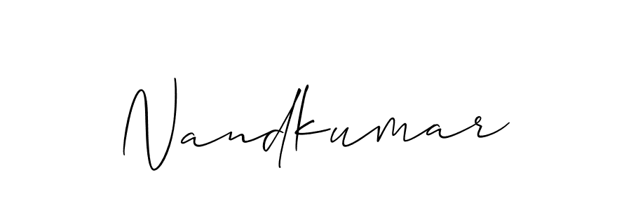 It looks lik you need a new signature style for name Nandkumar. Design unique handwritten (Allison_Script) signature with our free signature maker in just a few clicks. Nandkumar signature style 2 images and pictures png