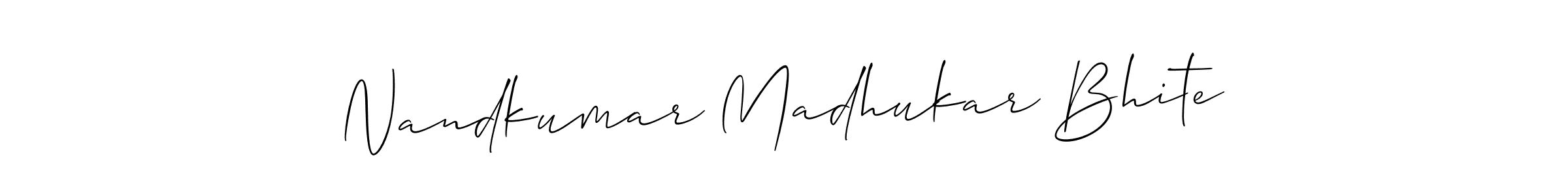 Check out images of Autograph of Nandkumar Madhukar Bhite name. Actor Nandkumar Madhukar Bhite Signature Style. Allison_Script is a professional sign style online. Nandkumar Madhukar Bhite signature style 2 images and pictures png