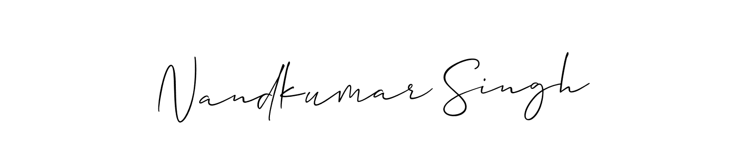 It looks lik you need a new signature style for name Nandkumar Singh. Design unique handwritten (Allison_Script) signature with our free signature maker in just a few clicks. Nandkumar Singh signature style 2 images and pictures png