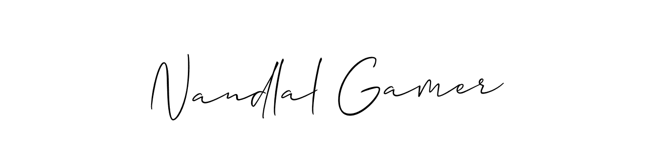 This is the best signature style for the Nandlal Gamer name. Also you like these signature font (Allison_Script). Mix name signature. Nandlal Gamer signature style 2 images and pictures png