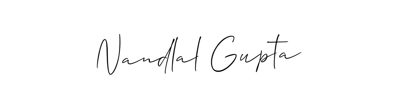 How to Draw Nandlal Gupta signature style? Allison_Script is a latest design signature styles for name Nandlal Gupta. Nandlal Gupta signature style 2 images and pictures png