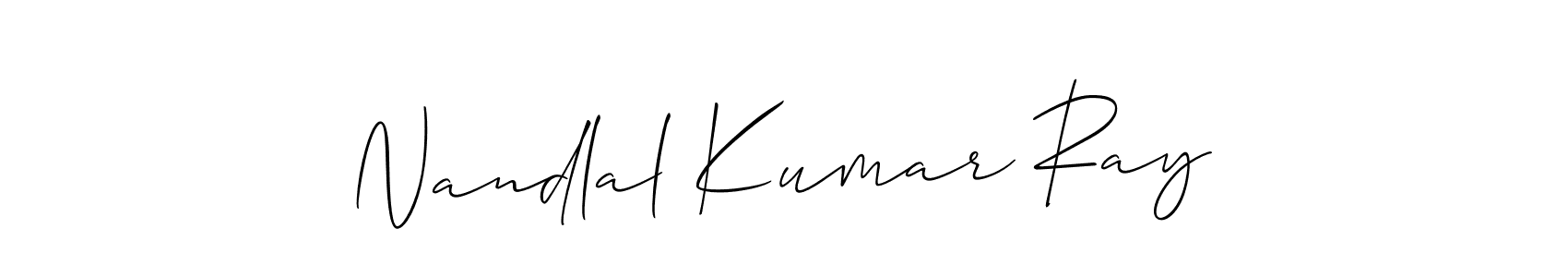 Here are the top 10 professional signature styles for the name Nandlal Kumar Ray. These are the best autograph styles you can use for your name. Nandlal Kumar Ray signature style 2 images and pictures png