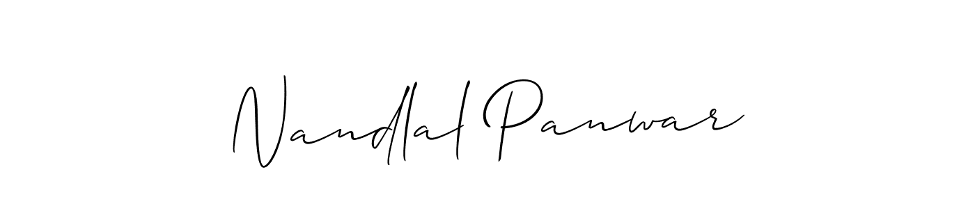 Make a short Nandlal Panwar signature style. Manage your documents anywhere anytime using Allison_Script. Create and add eSignatures, submit forms, share and send files easily. Nandlal Panwar signature style 2 images and pictures png