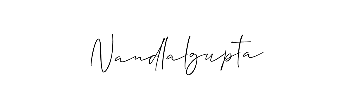Nandlalgupta stylish signature style. Best Handwritten Sign (Allison_Script) for my name. Handwritten Signature Collection Ideas for my name Nandlalgupta. Nandlalgupta signature style 2 images and pictures png