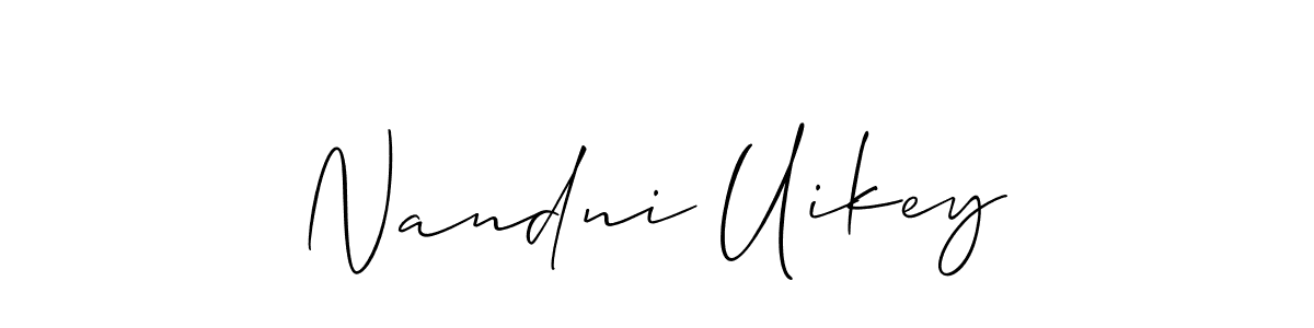 This is the best signature style for the Nandni Uikey name. Also you like these signature font (Allison_Script). Mix name signature. Nandni Uikey signature style 2 images and pictures png