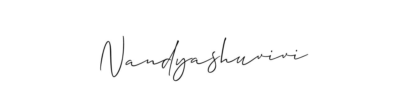 Best and Professional Signature Style for Nandyashuvivi. Allison_Script Best Signature Style Collection. Nandyashuvivi signature style 2 images and pictures png
