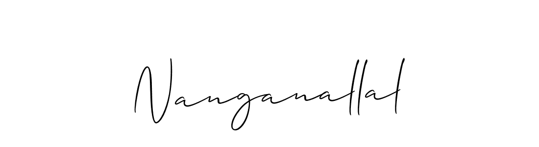 Nanganallal stylish signature style. Best Handwritten Sign (Allison_Script) for my name. Handwritten Signature Collection Ideas for my name Nanganallal. Nanganallal signature style 2 images and pictures png