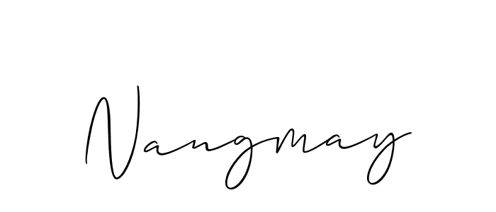 Check out images of Autograph of Nangmay name. Actor Nangmay Signature Style. Allison_Script is a professional sign style online. Nangmay signature style 2 images and pictures png