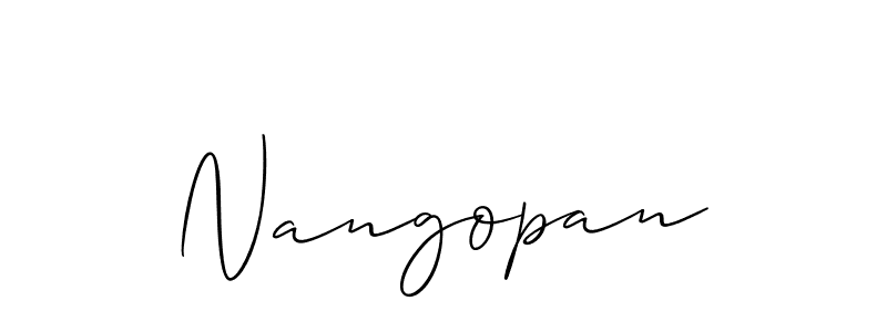 Best and Professional Signature Style for Nangopan. Allison_Script Best Signature Style Collection. Nangopan signature style 2 images and pictures png