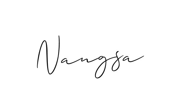Nangsa stylish signature style. Best Handwritten Sign (Allison_Script) for my name. Handwritten Signature Collection Ideas for my name Nangsa. Nangsa signature style 2 images and pictures png