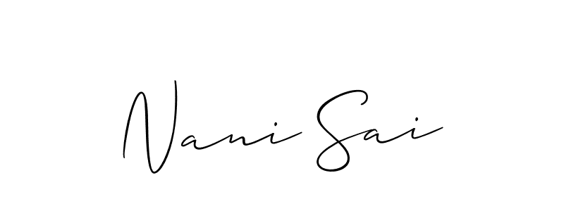 See photos of Nani Sai official signature by Spectra . Check more albums & portfolios. Read reviews & check more about Allison_Script font. Nani Sai signature style 2 images and pictures png